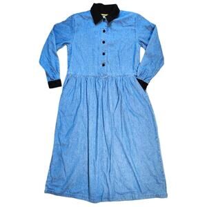 Bryn Connelly denim dress modest VINTAGE size 8